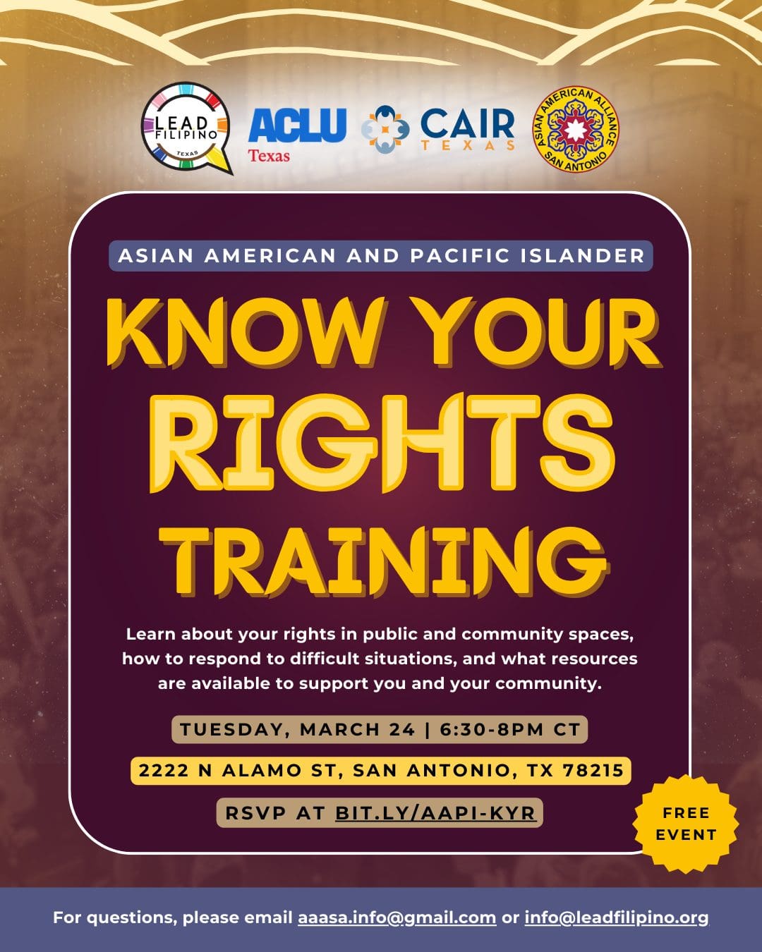 AAPI Immigration Know Your Rights - ACT4SA